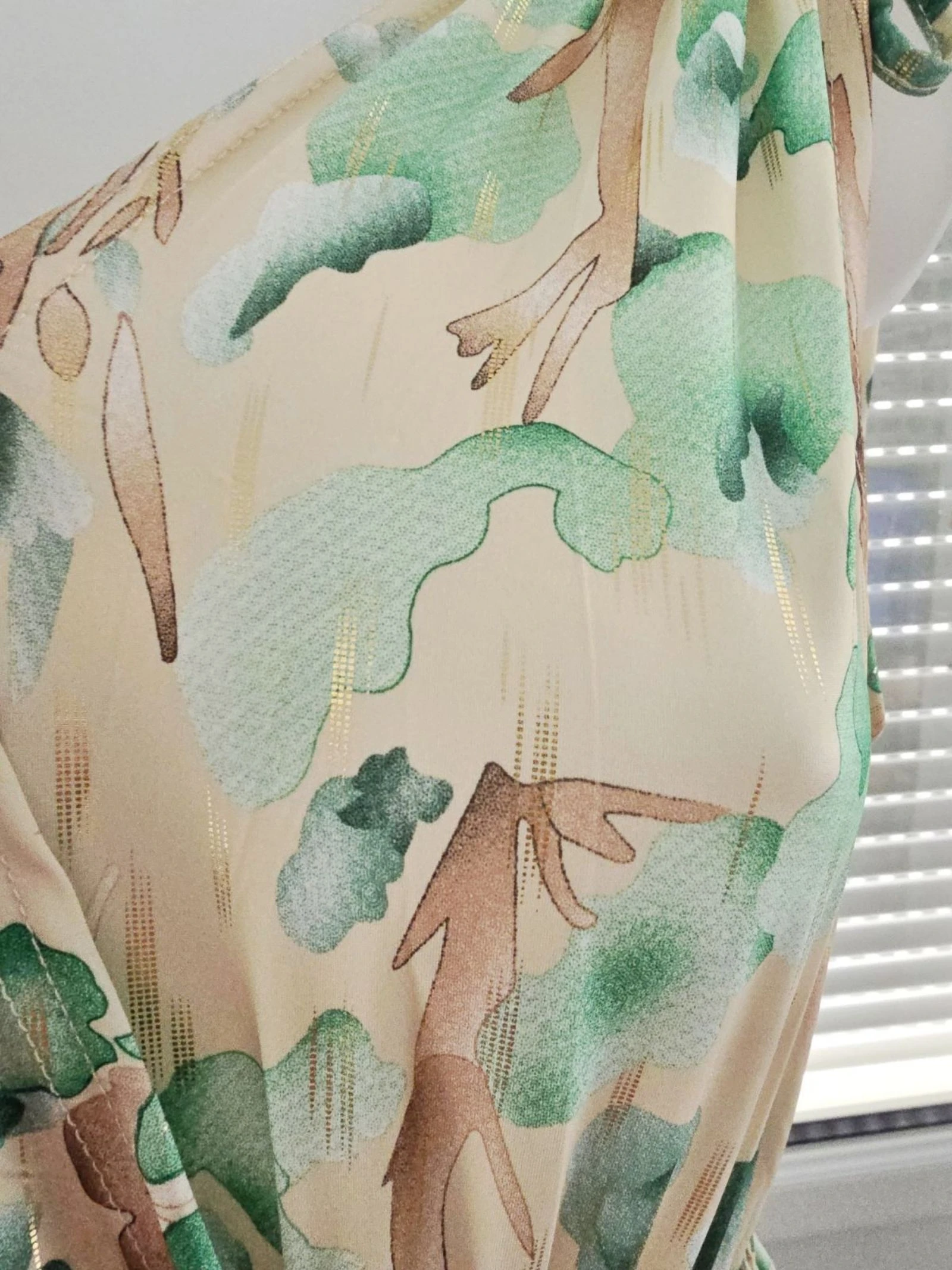 Robe magique jaune menthe dorée  – photo 5